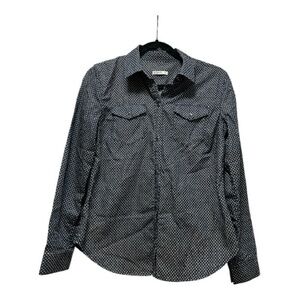 GAP Navy and Cream Polka Dot Shirt